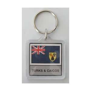  Turks and Caicos   Country Lucite Key Ring Patio, Lawn 