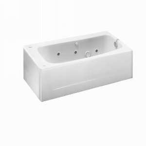  American Standard White Americast Skirted Jetted Whirlpool Tub 