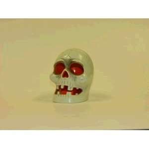    White Strobe Skull Halloween Prop Decoration