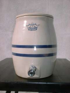   Antique Two Gallon Stoneware BARREL  KEG Dispenser,made in USA,  