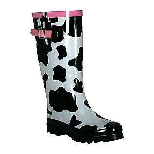 Womens Rain Boot Cow Spots   Black  Western Chief Shoes Womens Boots 