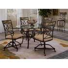 hillsdale pompei dining set w caster chairs set of 4