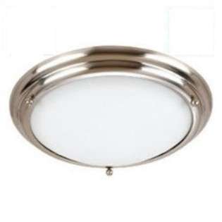   Three Light Ceiling Fixture   Brushed Stainless Finish 