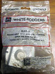 WHITE RODGERS Adjustable Snap Disc Limit Control 3L05 5  