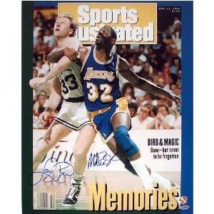   Bird Dual Signed Sports Illustrated Cover 12/14/92
