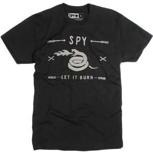  Spy Optic Let It Burn Mens Short Sleeve Fashion Shirt   Black 