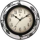 GENEVA CLOCKS Geneva Clock 4479G Geneva 14 in. Wrought Iron Wall Clock