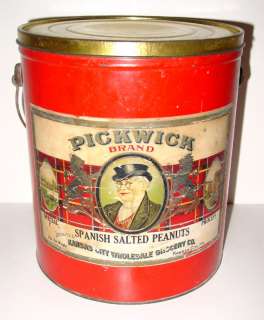 Pickwick Brand Peanut Tin Pail   Kansas City, MO  
