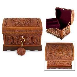  Cedar and leather chest, Blazon