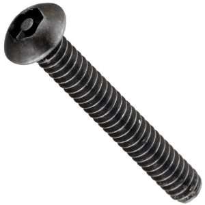 Black Oxide Alloy Steel, Tamper Resistant Socket Cap Screw, Button 