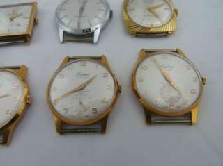 lot of 10 vintage Swiss Creation wristwatches from old watch store 