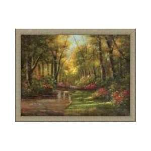 Enchanted Creek Ii Framed Canvas Giclee 