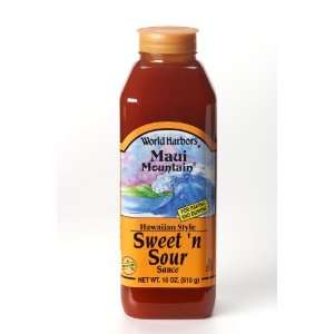 World Harbors Maui Mountain hawaiian style sweet n sour sauce 18 oz 
