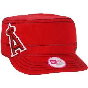   Era Los Angeles Angels of Anaheim Ladies Lace Fancy Military Hat   Red