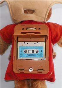 Rare vintage 1985 Teddy Ruxpin Bear doll w/ tape Worlds of Wonder WoW 