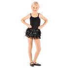 Danshuz Girls Black Dance Dress Camisole Ruffle Skirt 8 10