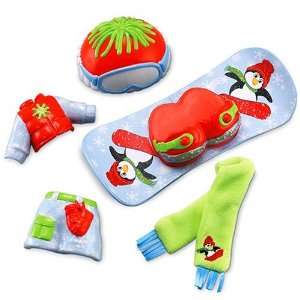  Snap n Style Deluxe Christmas Snowboarding Outfit Toys & Games