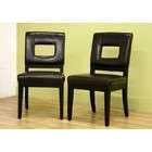 wholesale interiors set of 2 dining chairs with hole back