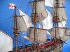 HMS Endeavour Royal Navy Tall Ships Model Boat 30 Wood  