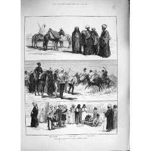   1884 ENGLISH EGYPT CAIRO BEDOUIN SNAKE CHARMER DONKEY