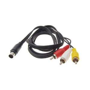   Gino 56 7 Pin S Video to 3 RCA RGB TV HDTV Adapter Cable Electronics