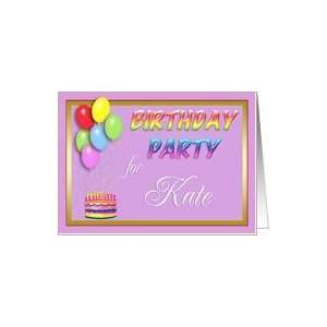  Kate Birthday Party Invitation Card Toys & Games