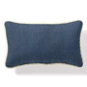  Outdoor Outdoor Lumbar Pillow in Sunbrella Blue with Cording 