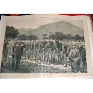  A Soldiers Funeral 1885 Antique Print Sepia Gen Stewart 