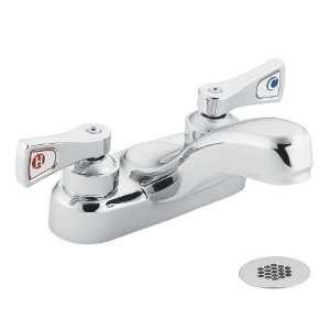 Moen CA8218 Commercial Two Handle Lavatory Faucet with Grid Strainer 