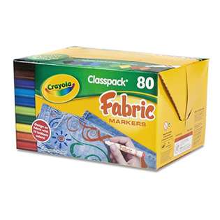 ERC Quality Crayola Fabric Marker 80Ct Class Pk By Crayola Llc at 