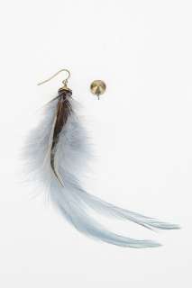 UrbanOutfitters  Asymmetrical Feather & Stud Earring