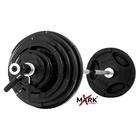 XMark Fitness XMark 300 lb. Premium Rubber Coated Olympic Weight Set 