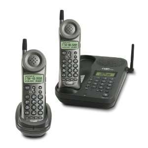Coby CT P8700 2.4 GHz Analog Cordless Speakerphone with Dual Handset 