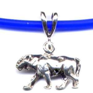    18 Blue Panther Necklace Sterling Silver Jewelry