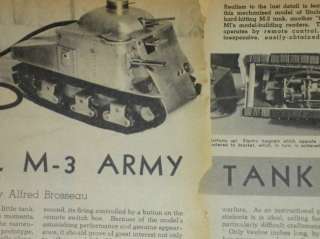 Build a MODEL M 3 TANK Model tank plans  