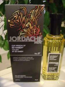 NEW MENS cologne/fragrance JORDACHE VERSIONED HARDY2.5oz.Toilette 