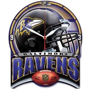  Baltimore Ravens 11x13 HD Plaque Clock