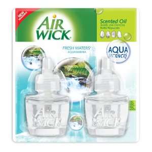  AIR WICK 79717 Scented Oil Twin Refill Fresh Waters (Case 