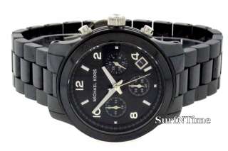 New Michael Kors Black Ceramic Chronograph Watch MK5162 691464300999 