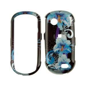   Case Blue Flower For Samsung Sunburst A697 Cell Phones & Accessories