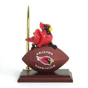  Arizona Cardinals Mascot Desk Pen & Clock Set