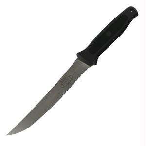  Marlin Fillet Knife, Stonewash, Serrated