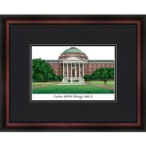  SMU Mustangs 18x18 Academic Framed Lithograph Sports 