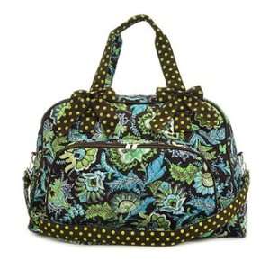  Quilted Flower Paisley Print Duffle Bag/ Double Strap 