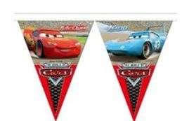 Cars Lighting McQueen Birthday Party Banner Flags Invitation Cards 