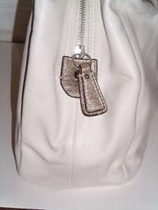 398 COACH SOHO Leather Large HOBO BAG PURSE 17092 White/Gold PERFECT 