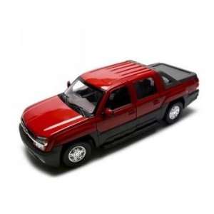  2002 Chevrolet Avalanche Red 118 Diecast Model Car Toys 