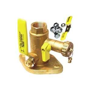   port uni flanged ball valve with hi flow hose drain