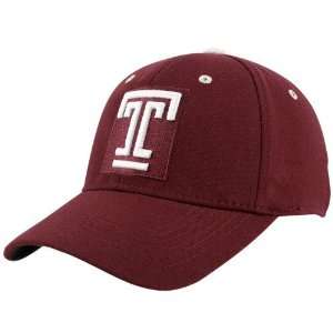 Top of the World Temple Owls Cherry Team Logo One Fit Hat  