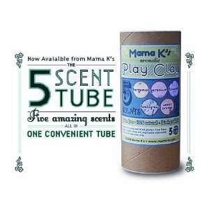   Aromatic Gluten Free All Natural Clay Play, 5 Scent Tube Toys & Games